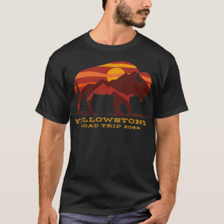 Camiseta Mamáes de Yellowstone National Park Family Road Tr