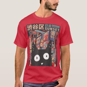 Camiseta Mamáes del Alto Estético de la Ciudad Cute Anime K