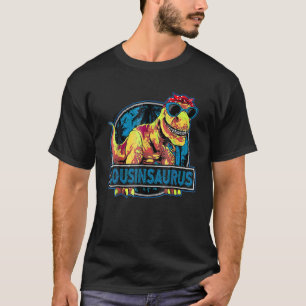 Camiseta Mamáes familiares de Cousinsaurus T Rex Dinosaur