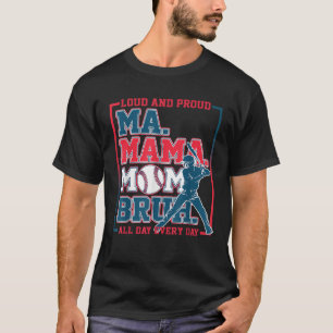 Camiseta Mamáes Mamá Mamá Bruh Béisbol En Voz Alta Y Orgull