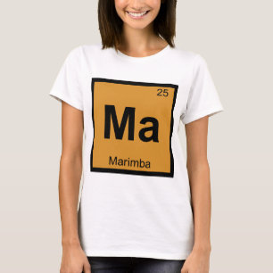 Camiseta Mamáes - Símbolo de tabla periódica de química mus