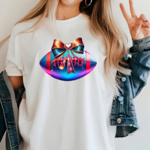 Camiseta Mamáes turquesas brillantes de Fútbol de Coquette 