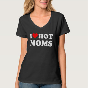 Camiseta Mamás Calientes Divertida Corazón Rojo Me