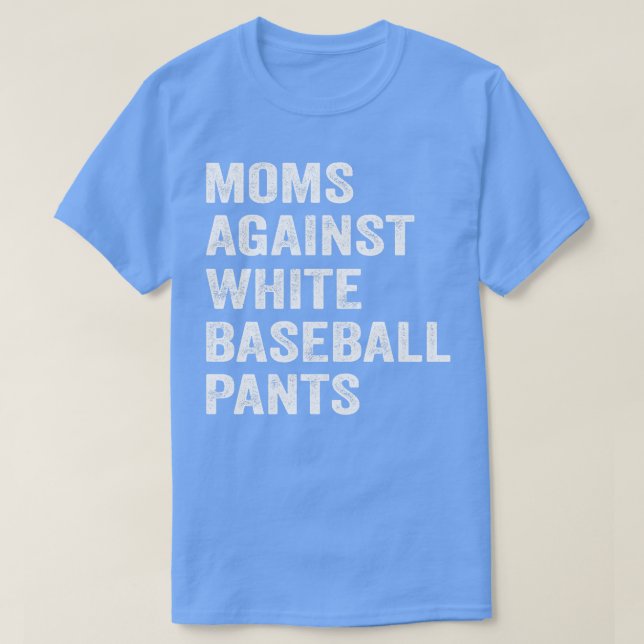Camiseta Mamás contra los jugadores deportistas de béisbol  (Diseño del anverso)