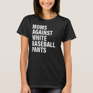 Camiseta Mamás contra los Libros Blancos De Béisbol