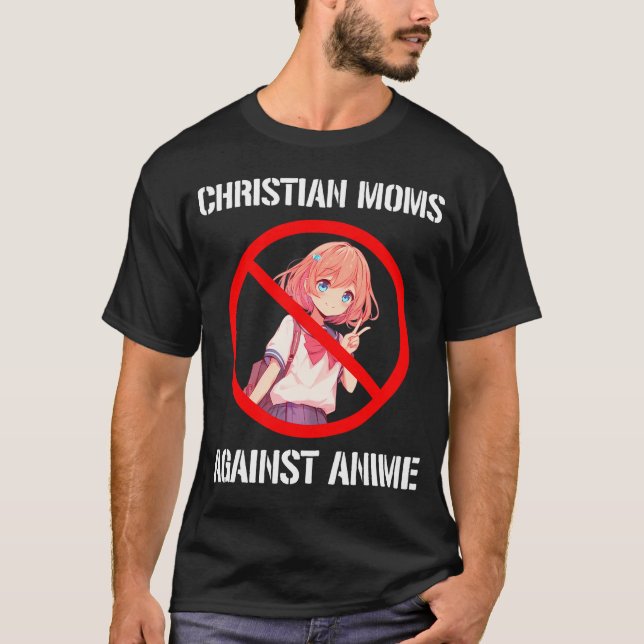 Camiseta Mamás cristianas contra el analismo (Anverso)