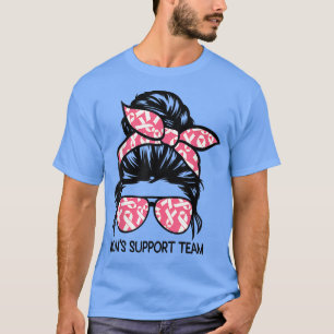 Camiseta Mamas de bollo desordenadas apoyan a un equipo sob