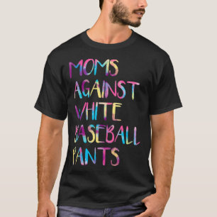 Camiseta Mamás de tintes contra plantadores de béisbol blan