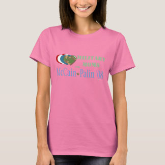 Camiseta Mamás militares para McCain Palin T-Shirt
