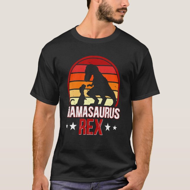 Camiseta Mamasauro Rex Dinosaurio Rex Maternidad Dino (Anverso)