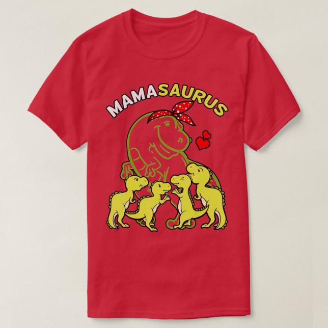 Camiseta Mamasauro T rex Dinosaur Funny Mama Saurus Madre (Diseño del anverso)