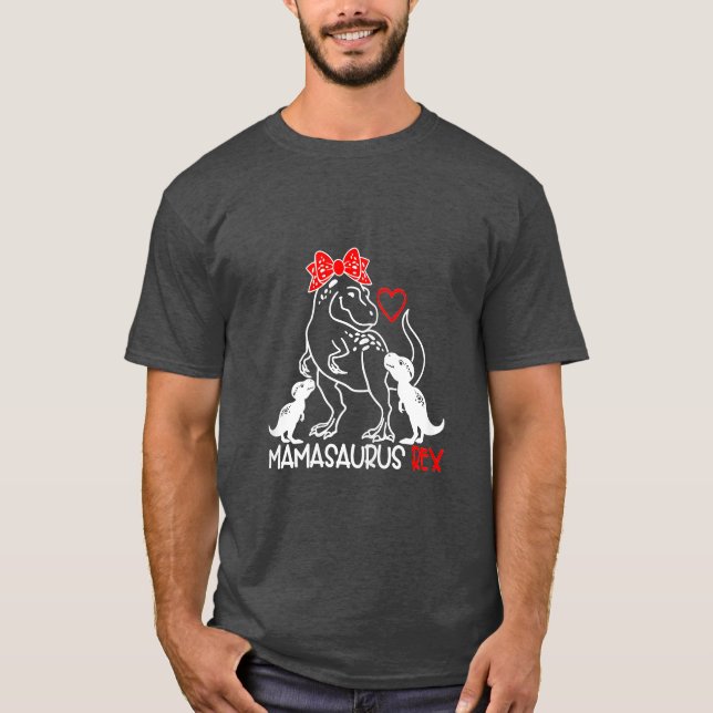 Camiseta Mamasauro T Rex Dinosaur Funny Mama Saurus Madre (Anverso)