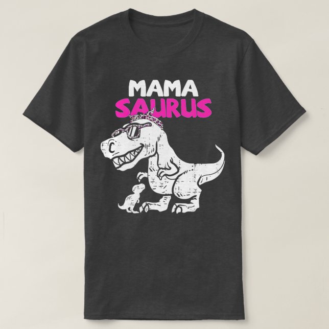 Camiseta Mamasauro T Rex Dinosaurio Mama Saurus (Diseño del anverso)