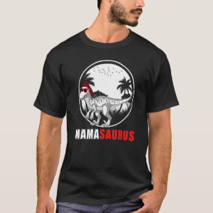 Camiseta Mamasauro Velociraptor Dinosaur Plaid Headscarf S