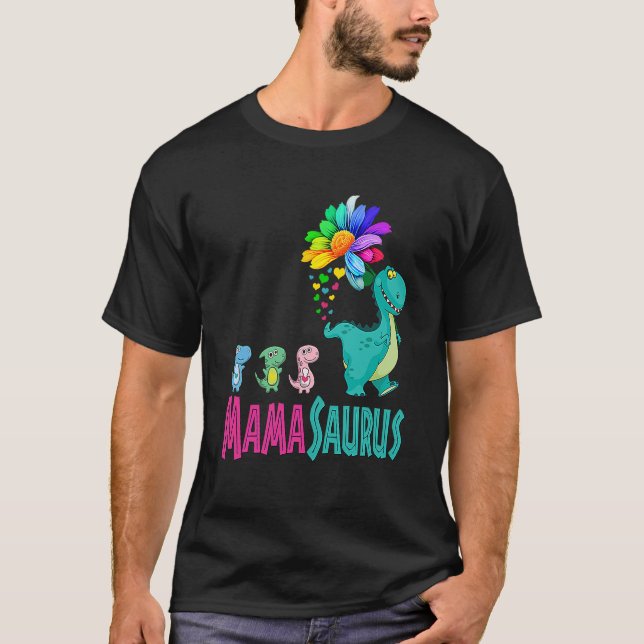 Camiseta Mamasaurus Dinosaur  Family Saurus Matching (Anverso)