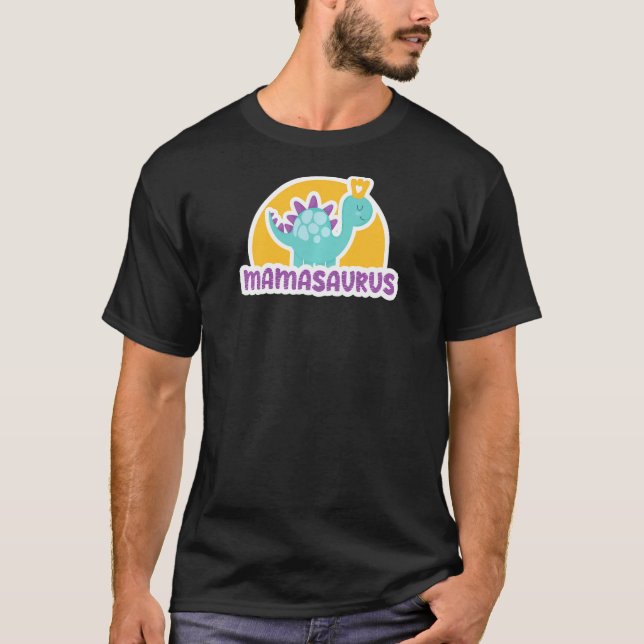 Camiseta Mamasaurus Dinosaur Funny Women's Costume R (Anverso)