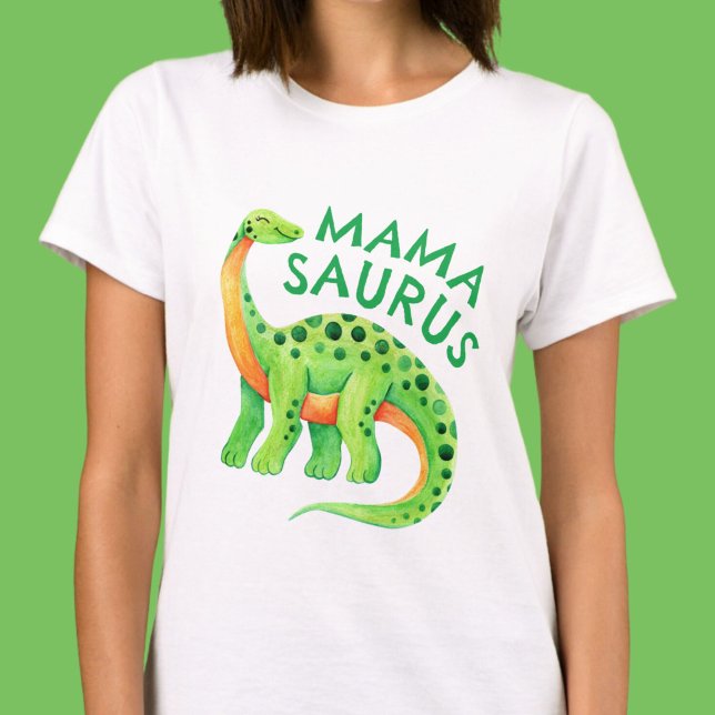 Camiseta Mamasaurus Dinosaur Mamá del Niño de Cumpleaños (Mamasaurus Dinosaur Mom of the Birthday Boy T-Shirt)