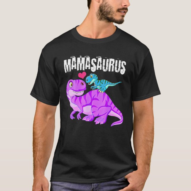 Camiseta Mamasaurus Dinosaur Rex Día de la Madre para el gr (Anverso)