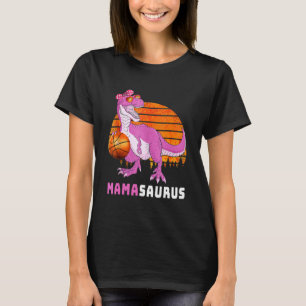 Camiseta Mamasaurus Dinosaurio de Baloncesto Día de la Madr