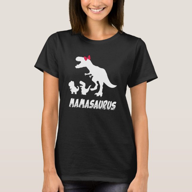 Camiseta Mamasaurus Dinosaurus (Anverso)