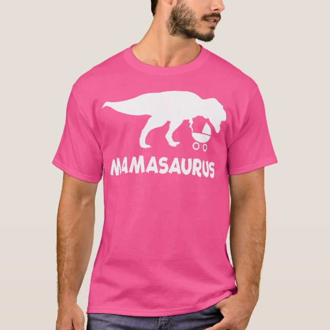 Camiseta Mamasaurus Funny Mom T-Rex Shirt Gift (Dinosaur Sh (Anverso)