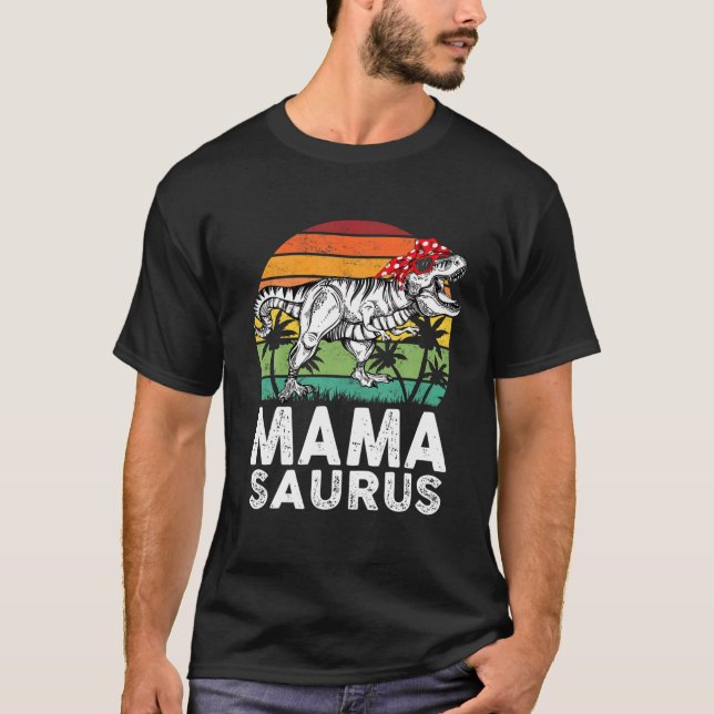 Camiseta Mamasaurus Funny T Rex Dinosaur Mama Saurus Family (Anverso)