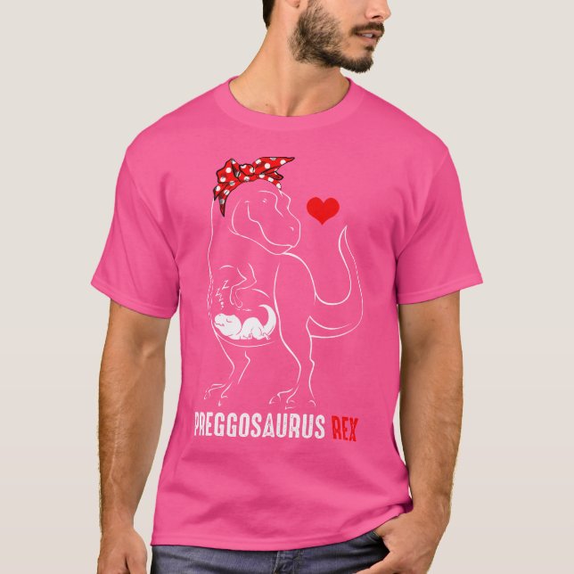 Camiseta Mamasaurus Pregosaurus Rex Cena Graciosa Tiene Ki (Anverso)
