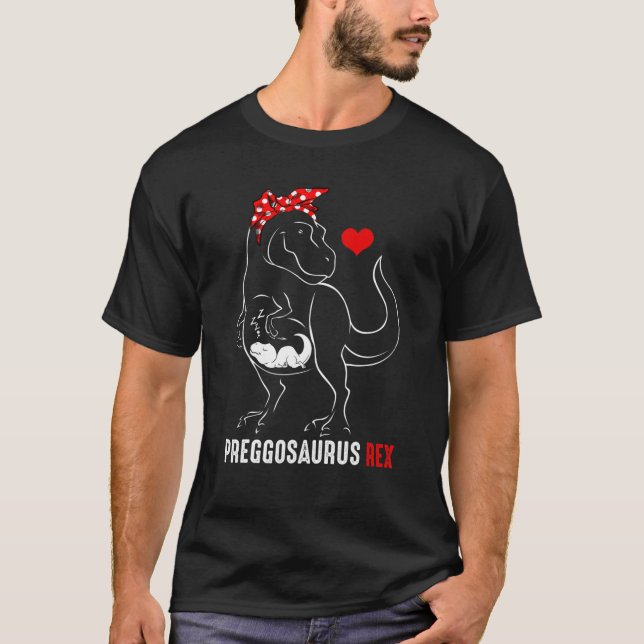 Camiseta Mamasaurus Pregosaurus Rex Cena Graciosa Tiene Ki (Anverso)