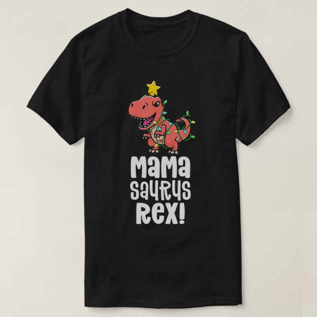 Camiseta Mamasaurus Re Mom Comparta Dino Family Dinosaur Pa (Diseño del anverso)