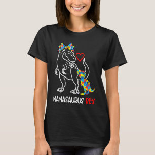 Camiseta Mamasaurus Rex Autism Awareness Autistic Kids Moth