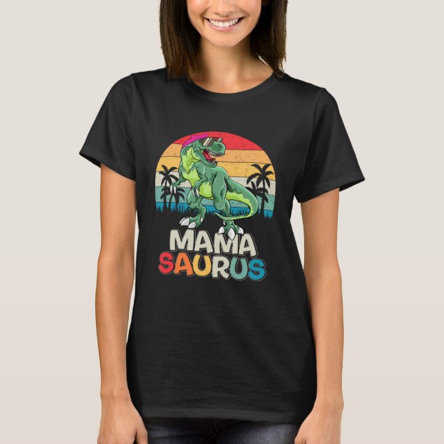 Camiseta Mamasaurus Rex Dinosaur Mama Saurus Family Matchin (Anverso)