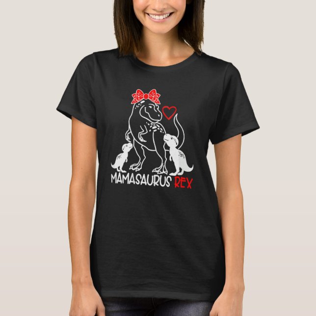 Camiseta Mamasaurus Rex Dinosaur Mama Saurus Madre (Anverso)