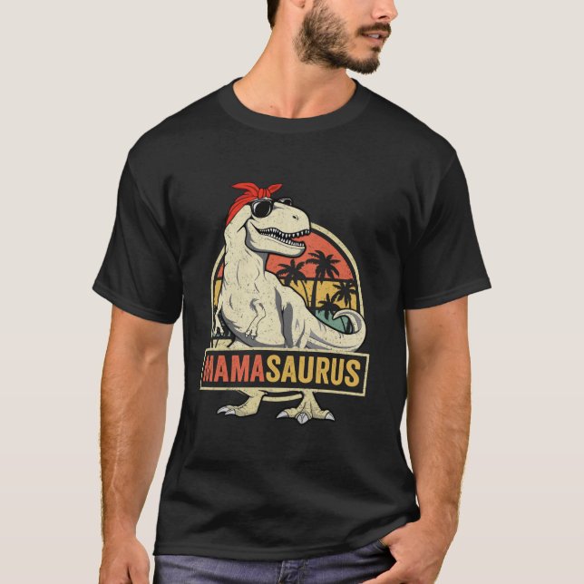 Camiseta Mamasaurus T Rex Dinosaur Mama Saurus (Anverso)