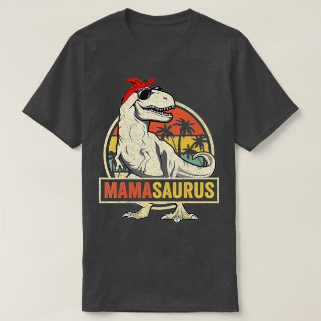 Camiseta Mamasaurus T Rex Dinosaur Mama Saurus (Diseño del anverso)