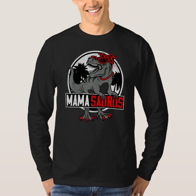 Camiseta Mamasaurus Trex Dino Mama Saurus Mothher's Day (Anverso)