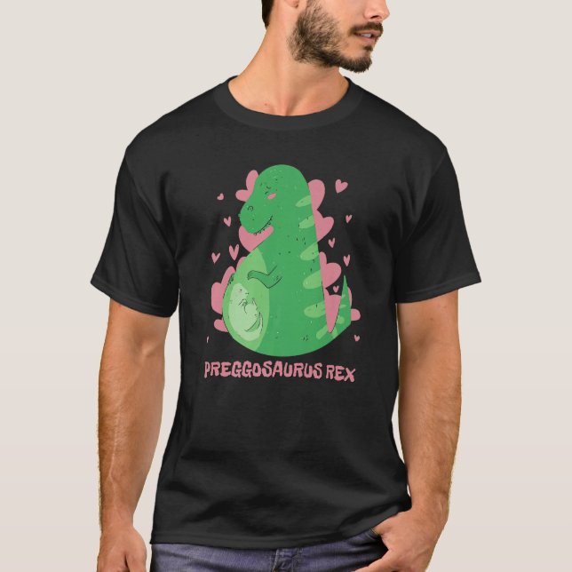 Camiseta Mamasaurus Trex Pregnancy Announcement Dinosaur Pr (Anverso)