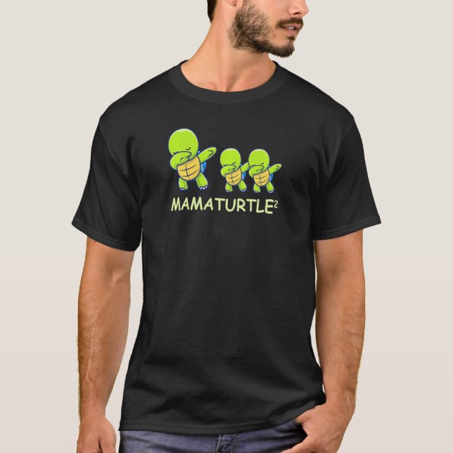 Camiseta Mamaturtle Mamaturtle (madre de gemelos) (Anverso)