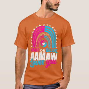 Camiseta Mamaw, abuela rosa o azul, ama a tu mujer revelado