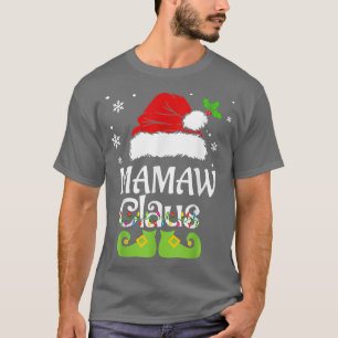 Camiseta Mamaw Claus, familia coincidiendo Mamaw Claus Paja