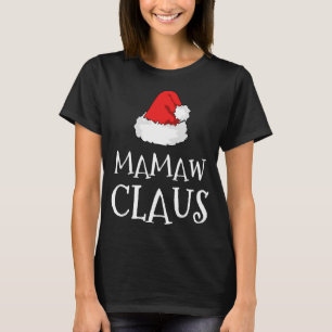 Camiseta Mamaw Claus Navidades Gorra grupo familiar que coi