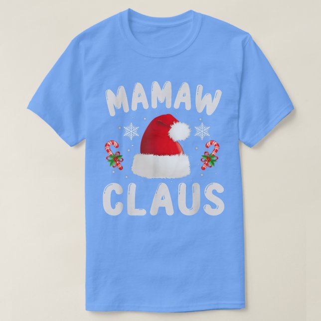 Camiseta Mamaw Claus Navidades Pajama Familia Matando Navid (Diseño del anverso)