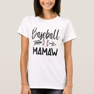 Camiseta Mamaw Cute Arrow, el béisbol, la Navidad de la mad