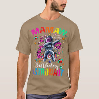 Camiseta Mamaw De Birthday Astronaut Boy Space Theme Ki