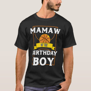 Camiseta Mamaw De La Fiesta Bday Baller Baller Baloncesto