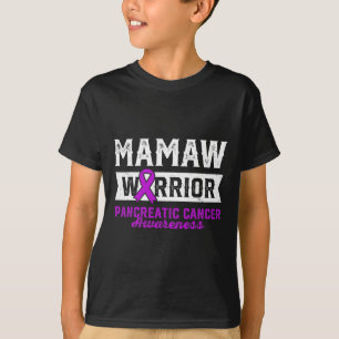 Camiseta Mamaw de un guerrero pancreático apoyo a la cinta