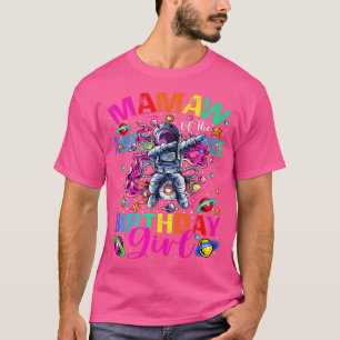 Camiseta Mamaw Del Espacio Del Astronauta Chica De Cumpleañ