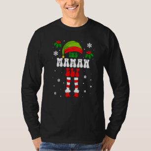 Camiseta Mamaw Elf Grupo Familiar Combinado Navidad Fiesta