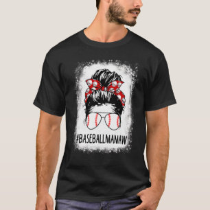 Camiseta Mamaw Life Messy Bun Softball Béisbol Mo
