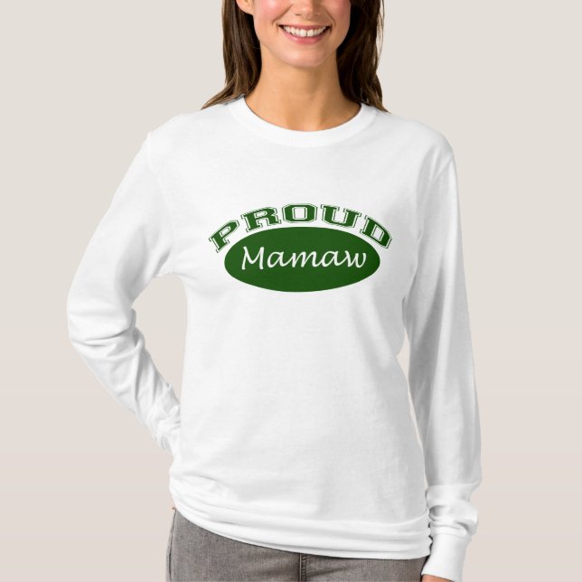 Camiseta Mamaw orgulloso (verde) (Anverso)