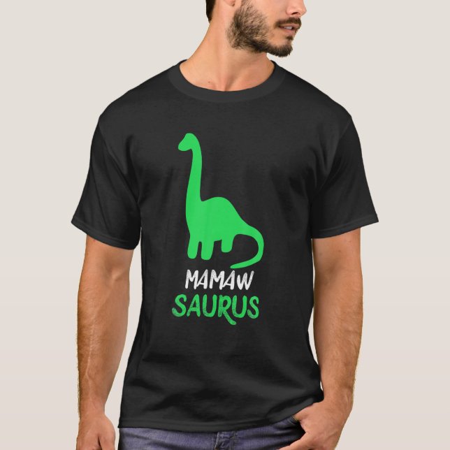 Camiseta Mamaw-Saurus Funny Dinosaur Mamawsaurus Gift Mothe (Anverso)